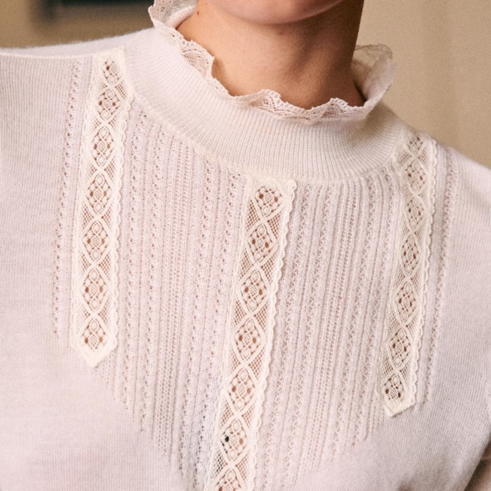 ✨Sézane Tulio Jumper in Ecru✨